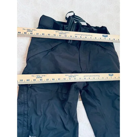 The North Face HyVent Mens Black Snow Pants With Suspenders.Size Medium - Picture 13 of 15